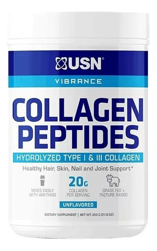 Collagen Peptides Usn 600 Gramos - 30 Porciones