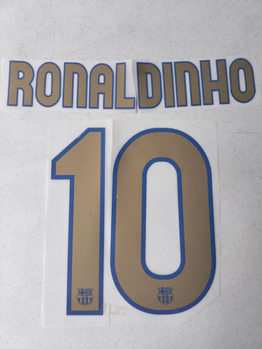 Tipografía Barcelona Ronaldinho 2008