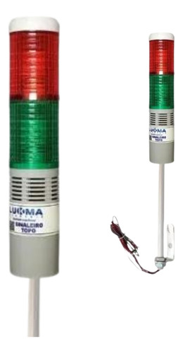 Torre Luminosa Led Pisca/vermelho/verde  24v 