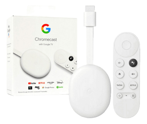 Novo Chromecast 4 Google Tv 4k Hdr10 Controle - Original