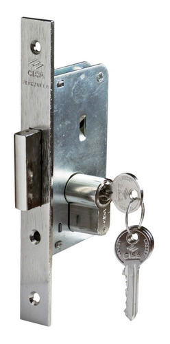 Cerradura Chapa Seguridad Puerta Embutir 84 Llave Punto 35mm