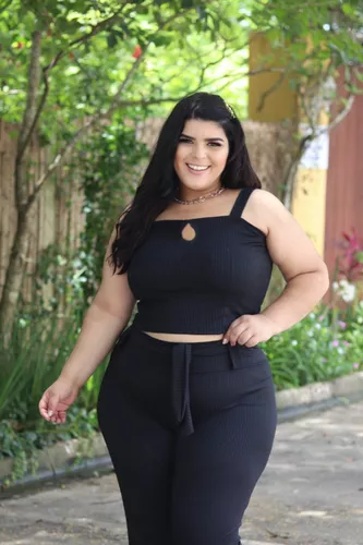 Calça E Cropped Moda Plus Size 2 Peças