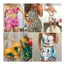 Comprar Kit 5 Moldes Conjunto Feminino Moda Verão Top Cropped Short