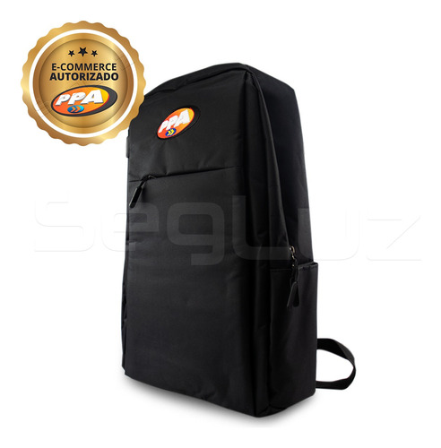 Mochila Para Notebook C/ Logo Bordado Ppa + Cabo Usb