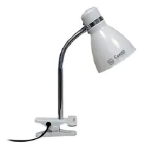 Comprar Luz Candil Lámpara con broche color blanco con pantalla color blanco 220V 33cm x 10.8cm x 10.8cm de diámetro