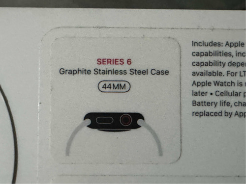Apple Watch Serie 6 44mm Graphite Stainless Steel Case
