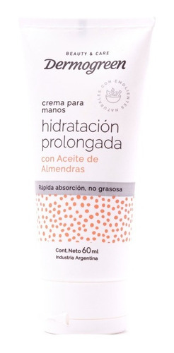 Imagen 1 de 3 de Crema Para Manos Hidratacion Prolongada Almendras X60ml 