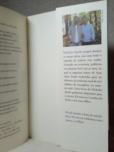 Nicholas Sparks E Micah Sparks - Três Semanas Com Meu Irmão