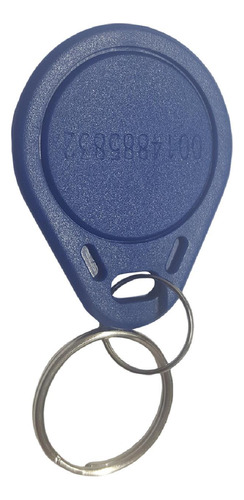 Chaveiro Mini Tag 125khz Azul 100 Unid. Waterproof