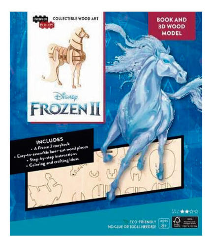 Frozen 2 Water Nokk Libro Y Modelo Para Armar Enmadera