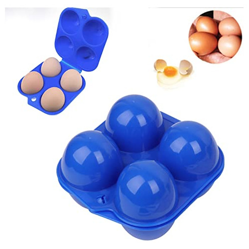 Caja De Almacenamiento De Huevos De Plástico Portátil, 4 Ban