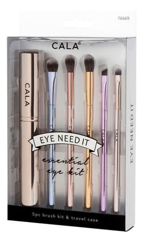 Set De Brochas Para Ojos 5 Piezas Look Perfecto Cala