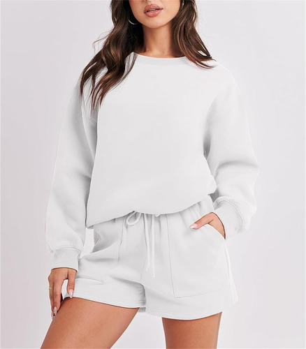 Conjunto De 2 Piezas De Sudadera Para Mujer, Conjunto De