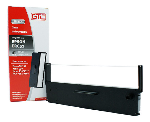 Cinta Alternativa Gtc Para Epson Erc 31 Nylon Negro