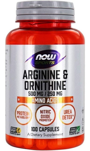 Arginina/l-ornitina 1500mg 120caps ,energia, Vitalidad,