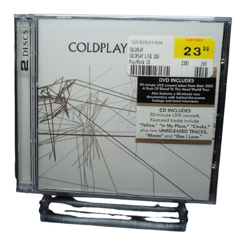Coldplay Dvd+ Cd A Rush Of Blood To Head Live Coleccionistas