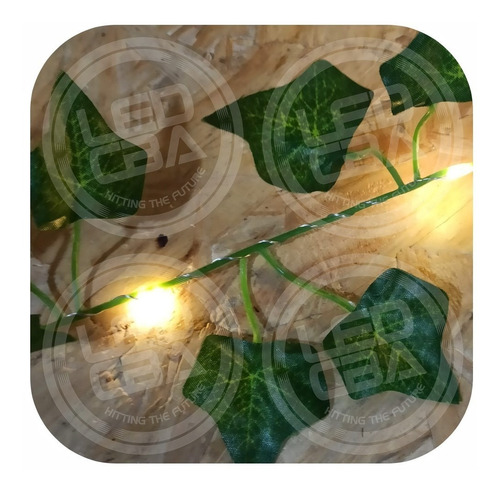 Guirnalda Led Enredadera Artificial 8 Mts Hiedra Con Enchufe