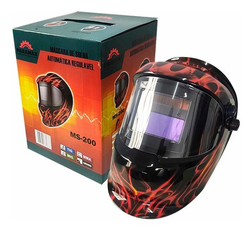 Máscara De Solda Escurecimento Automática Paramax Ms200