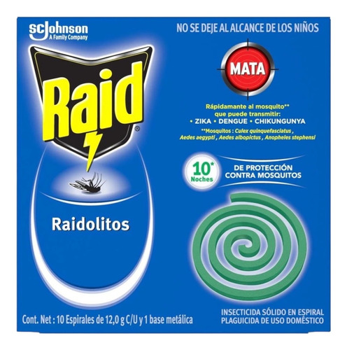 Raid Raidolitos 10 Repuestos Original