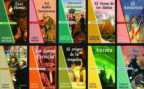 6 Libros F Nietzsche Gradifco Y Otra Títulos En Descripcion 