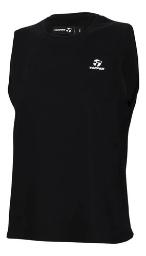 Musculosa Topper Mujer Basica Negro