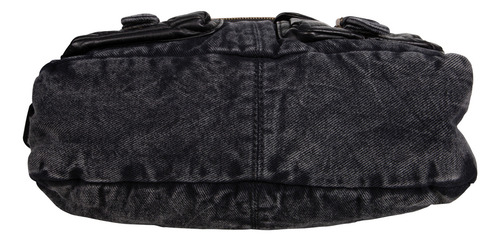 Bolsa Mensajera Nicole Lee Mezclilla Estampada Akiko Fw24 Acabado de los herrajes Níquel Color Akiko La Belleza
