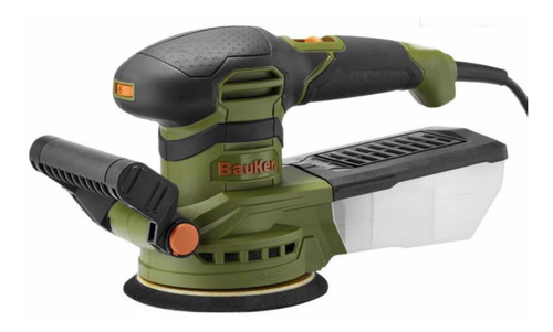 Lijadora Roto Orbital Bauker 350w, Velocidad Variable. Hnt Color Verde oscuro Frecuencia 6000 a 12000 rpm