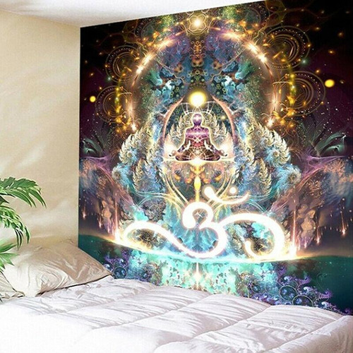 Tapiz Indio Mandala Psicodélico Para Colgar En La Pared Hipp