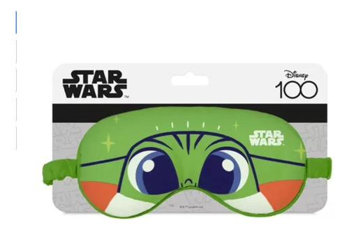 Antifaz Para Descansar Edición Disney 100 Años Star Wars Color Verde Baby Yoda