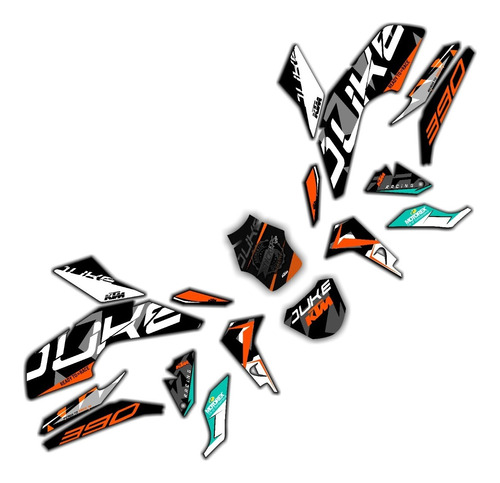 Calcomanias Ktm Duke 390/250 Ng  - Sticker Kit - 2021