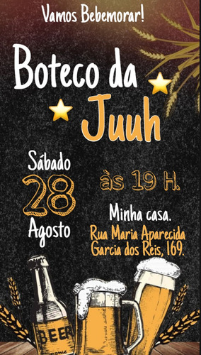 Imagem 1 de 1 de Convite Digital Boteco