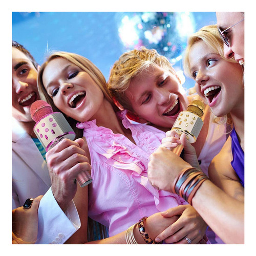 Micrófono Inalámbrico Bluetooth Karaoke Micrófono De Bocina