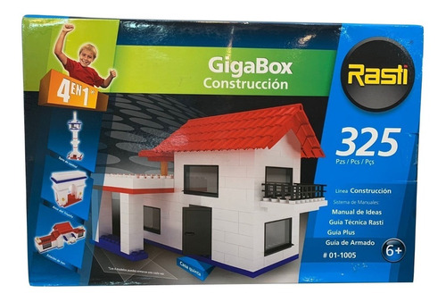 Gigabox 4 En 1 Construcción - Rasti 325 Pzs - 01-1005