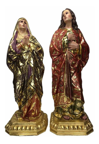 Calvario Set De Dolorosa Y San Juan Evangelista 83cm