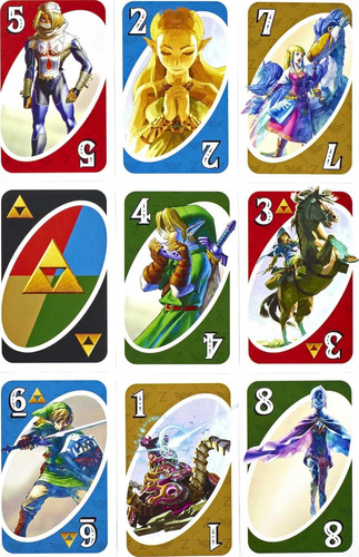 Mattel Games Uno The Legend Of Zelda Juego De Cartas Para Un