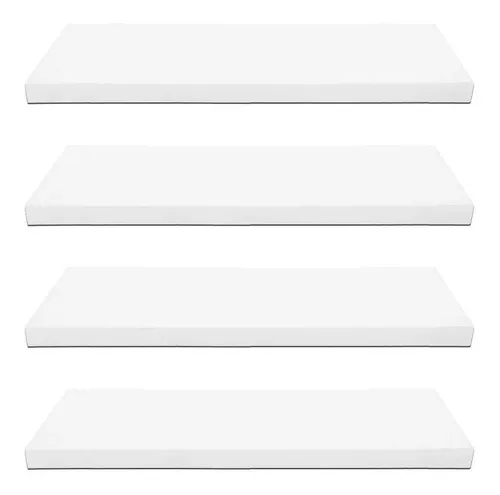Prateleiras Nicho Mdf 20x55 Blanco Kit4 15 mm