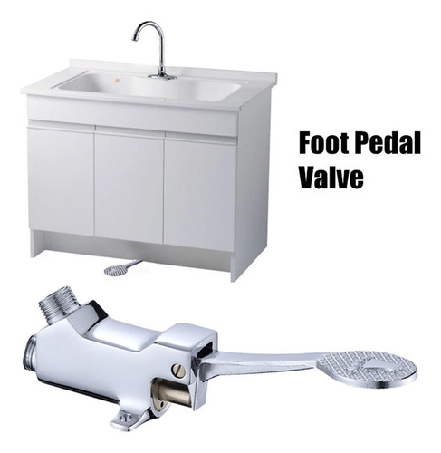 Válvula De Pedal De Grifo De Agua Con Pedal De Cobre Para