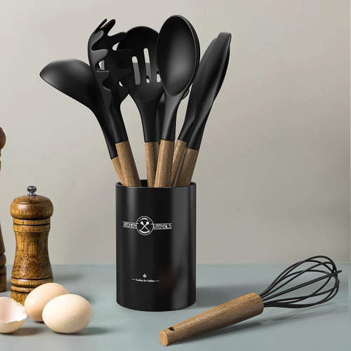 Juego De Utensilios De Cocina De Cocina De Silicona, Utiliza