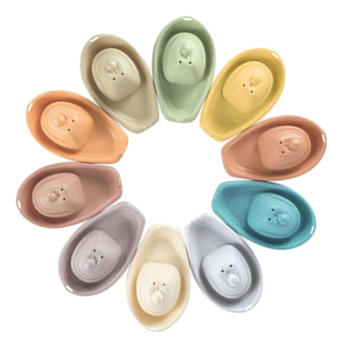 Nuevo 10 Piezas De Juguete De Barco De Baño For Bebé,