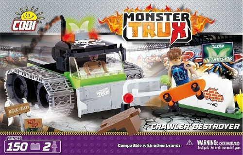 Imagen 4 de 4 de Monster Truck Crawler Destroyer- Bloques Para Armar-cobi