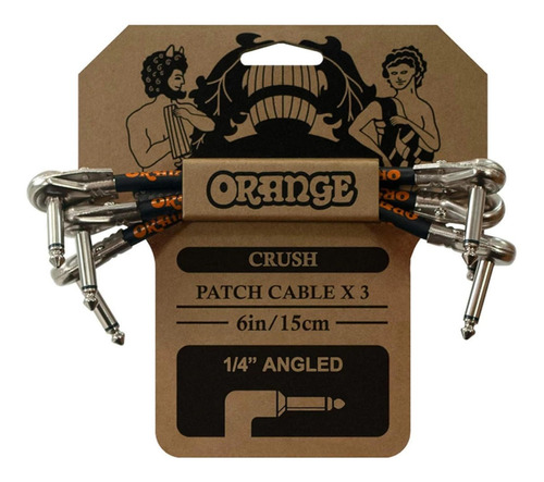 Pack De 3 Cables Para Pedal Orange Crush