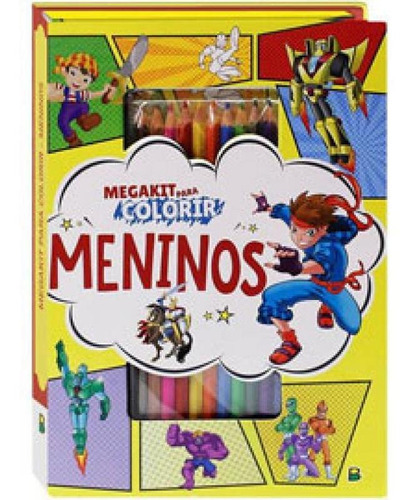 Megakit Para Colorir: Meninos, De © Todolivro Ltda.. Editora Brasileitura, Capa Mole Em Português