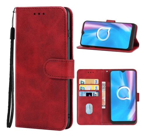 Funda De Cuero Para Teléfono Alcatel 1se 2020