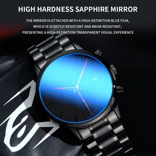Reloj Nibosi 2588 Hombre Analógico Negro Acero 30m