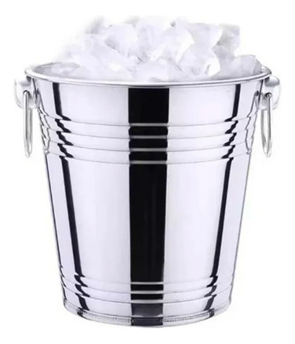 Cubitera De Acero Inoxidable Champan Bebidas 25cm 6.5 Litros Cubeta Hielera