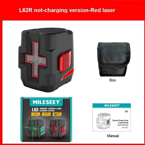 Imagen 2 de 4 de Laser 2 Lineas Nivel Laser Horizontal Y Vertical Led Rojo