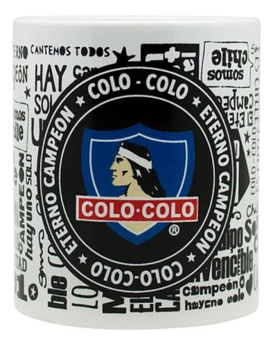 Tazon Ceramica 350ml Colo Colo Futbol Fanaticos Con Caja