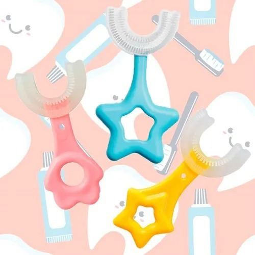 Cepillo De Dientes 1p Niños Forma De U Boca Entera Silicon F