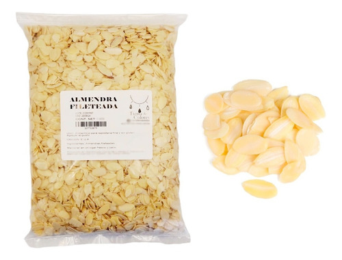 Almendra Fileteada O En Rebanada 1 Kg Hojuela Sliced Almond