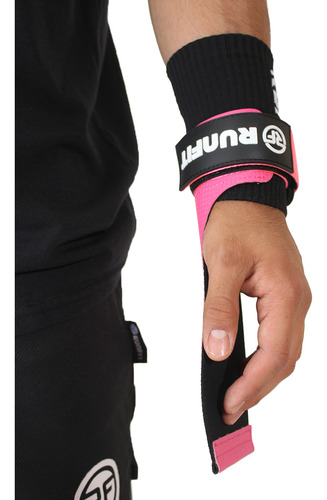 Par Calleras Sin Magnesio Hand Grips Runfit Ultra Crossfit Color Rosa Talla Xxl